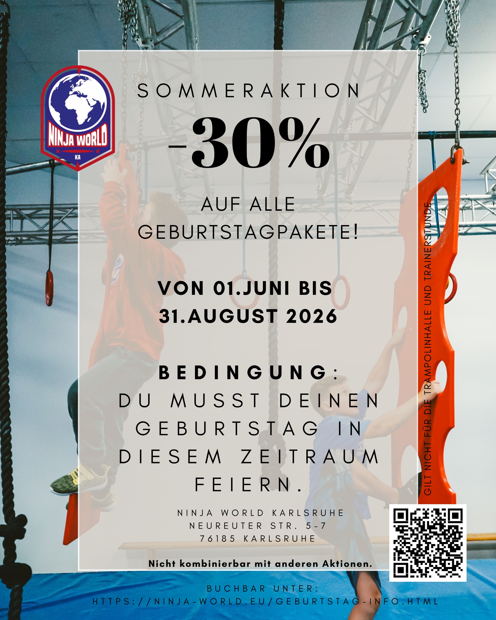 Sommerangebot 2026 in der Ninja World Karlsruhe